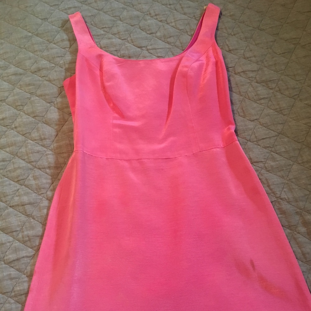 Hot pink dress!